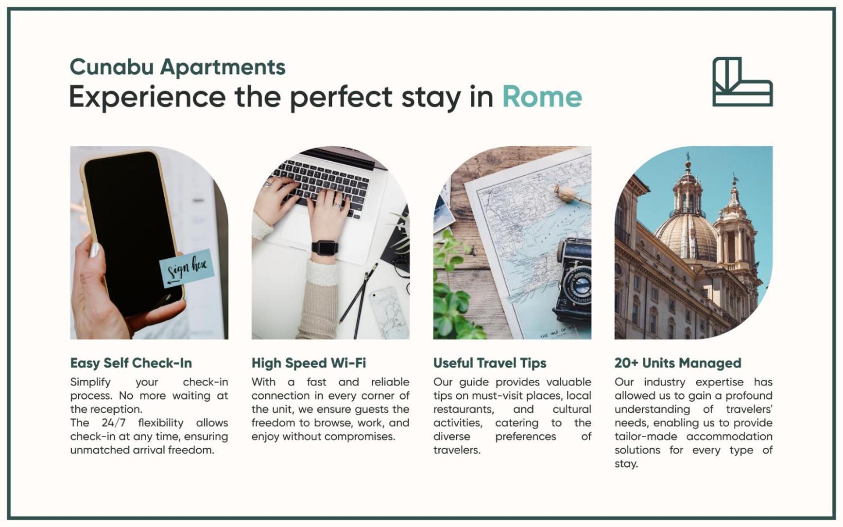 Cunabu Apartments Giolitti Roma Ngoại thất bức ảnh